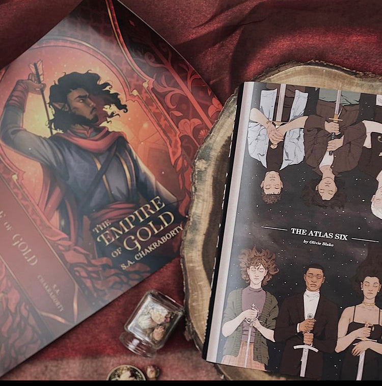 special edition custom exclusive dust jacket of The Atlas Six