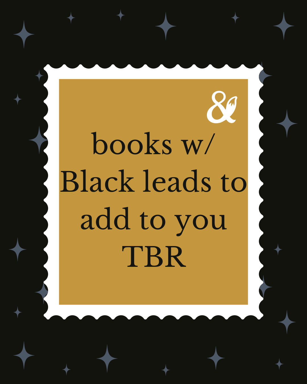 Fox & Wit Weekly Book Recommendations: Books with Blad Leads to add to your TBR