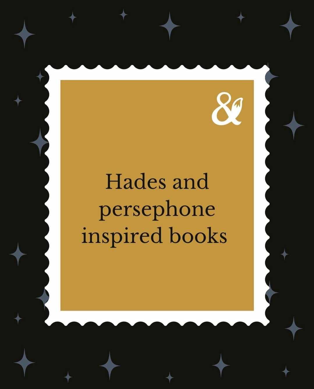 Fox & Wit Weekly Book Recommendations: Hades and Persephone Inspired Books