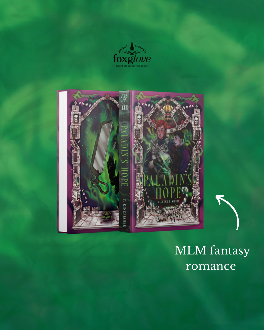 Foxglove romance exclusive: The Saint of Steel series by T. Kingfisher