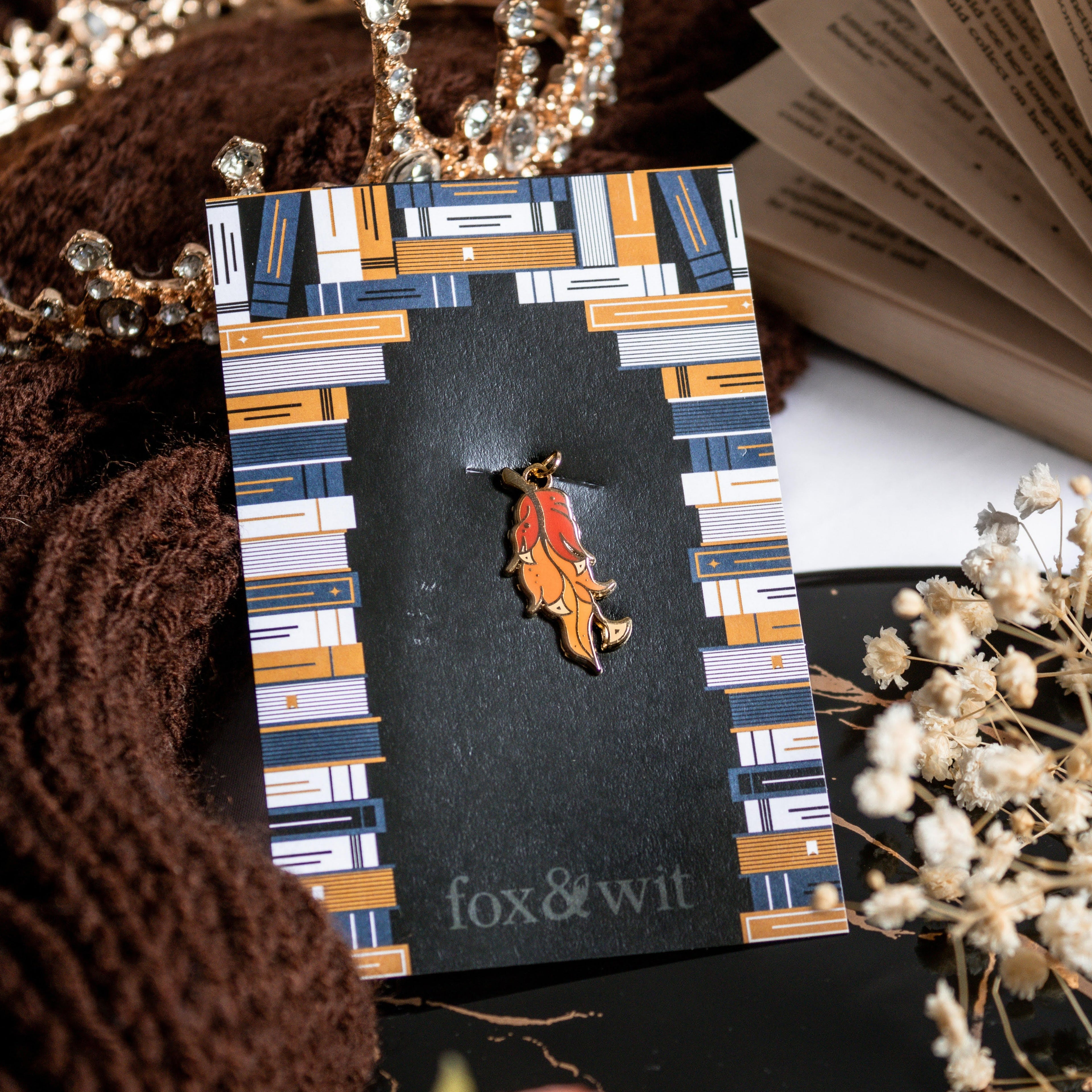 Iron Widow inspired bookish charm