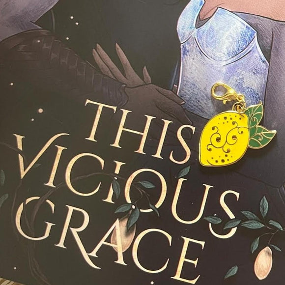 This Vicious Grace inspired Bookish Lemon Charm