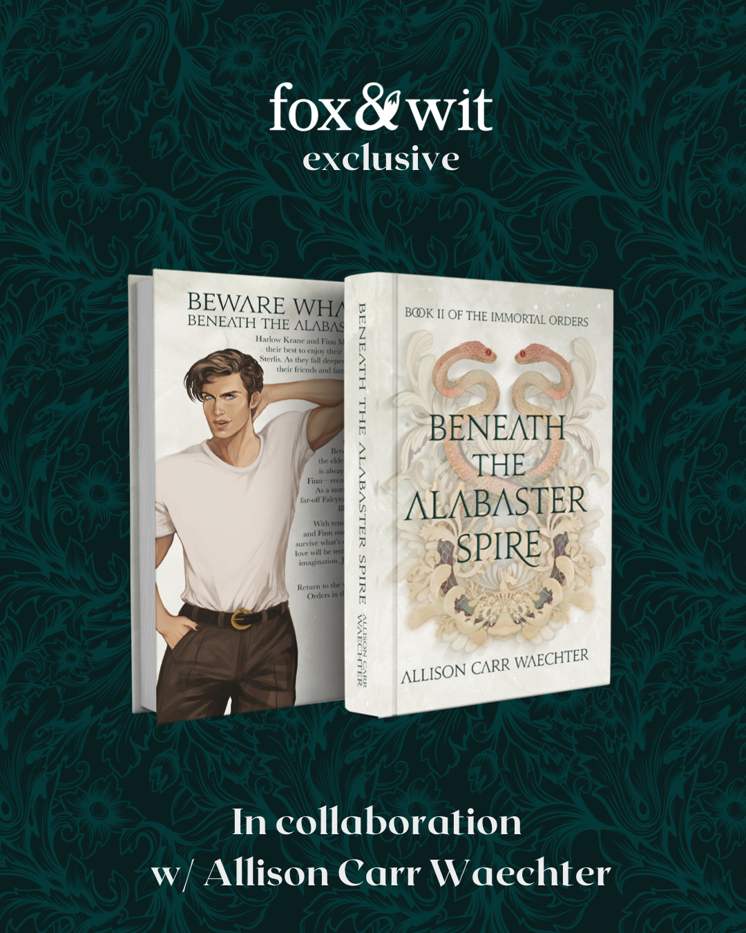 SALE! Fox & Wit Exclusive: Dark Night Golden Dawn, Beneath the Alabaster Spire and Awaken the Fifth Order by Allison Carr Waechter