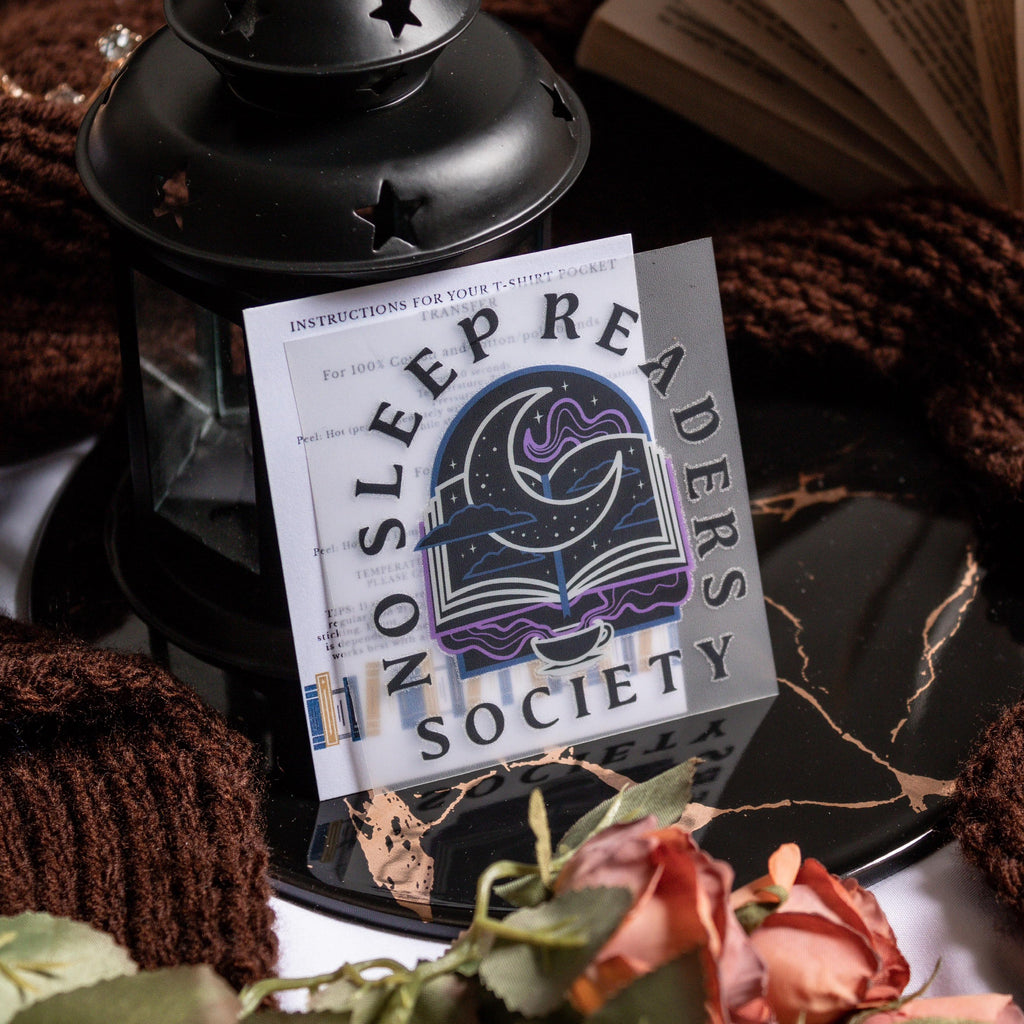 No Sleep Reader Society Iron on Vinyl for Clothing