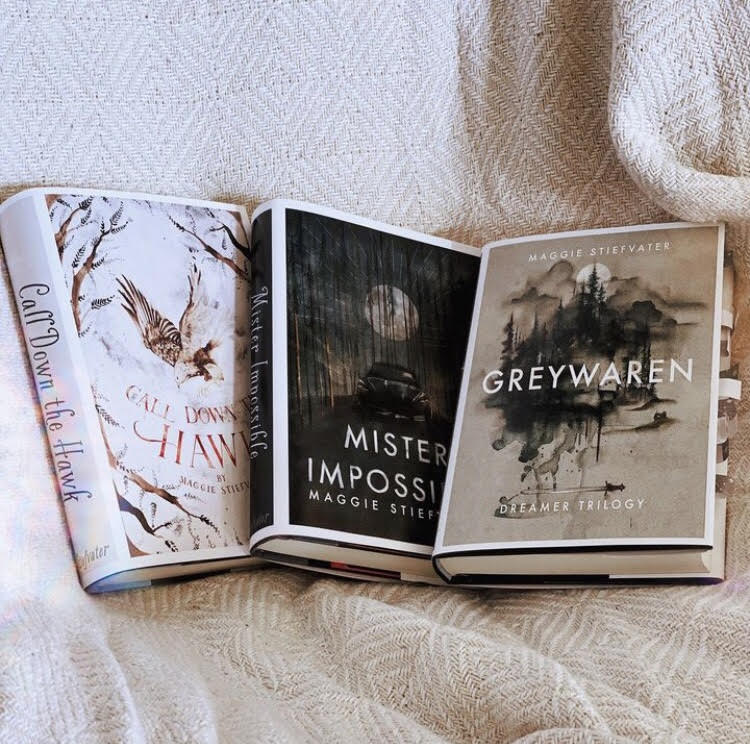 Fox & Wit Exclusive Dust Jackets set for the Dreamer Trilogy (Call Down the Hawk, Mister Impossible, Greywaren)