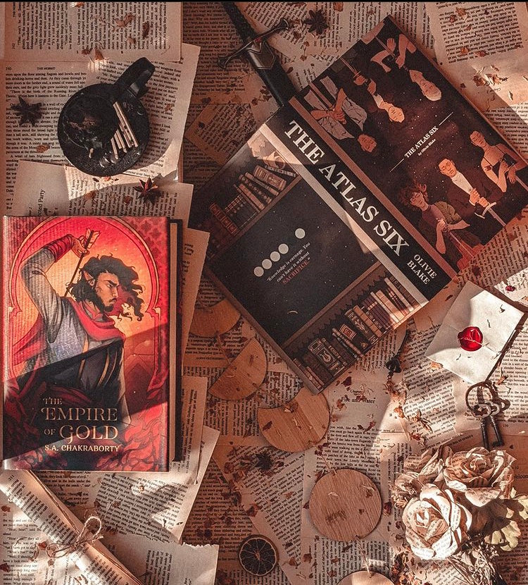 special edition custom exclusive dust jacket of The Atlas Six