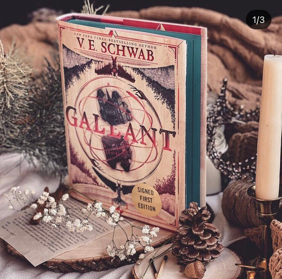 signed first special edition of Gallant by VE Schwab with sprayed edges