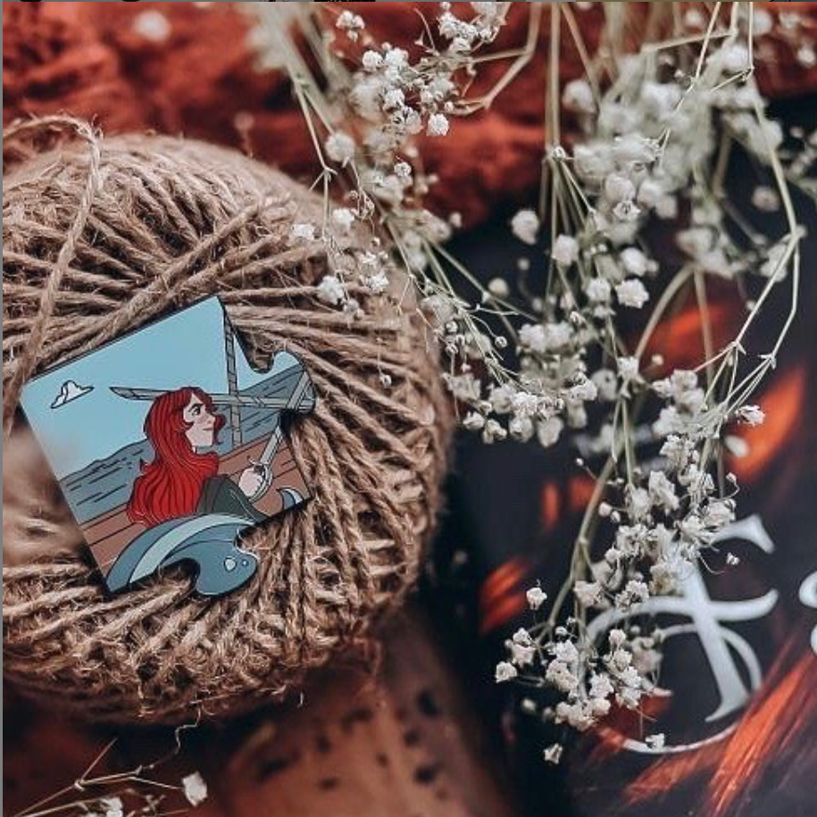 Collectable Fandom Puzzle Pin: Alosa, Daughter of the Pirate King Puzzle 1 - foxandwit