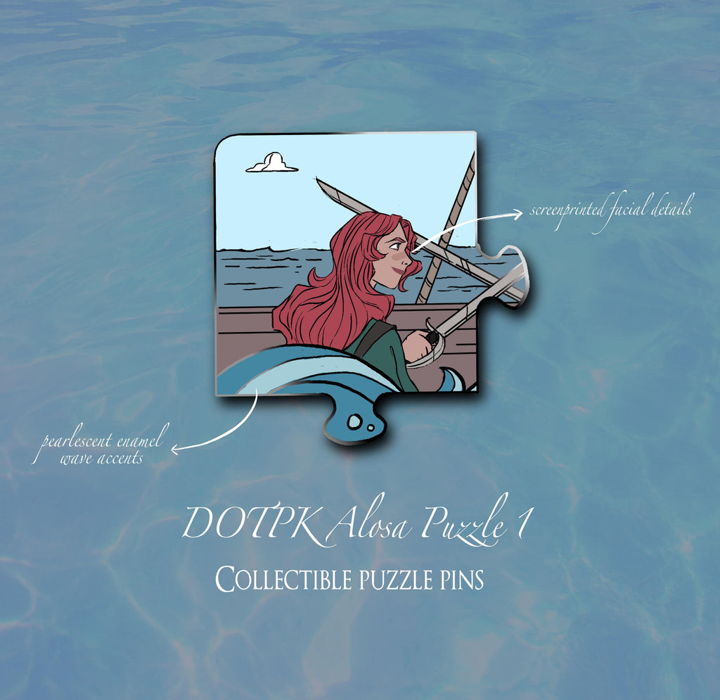 Collectable Fandom Puzzle Pin: Alosa, Daughter of the Pirate King Puzzle 1 - foxandwit