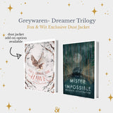 Fox & Wit Exclusive Dust Jackets set for the Dreamer Trilogy (Call Down the Hawk, Mister Impossible, Greywaren)