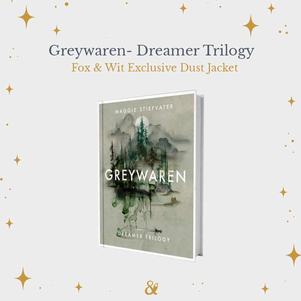 Fox & Wit Exclusive Dust Jackets set for the Dreamer Trilogy (Call Down the Hawk, Mister Impossible, Greywaren)