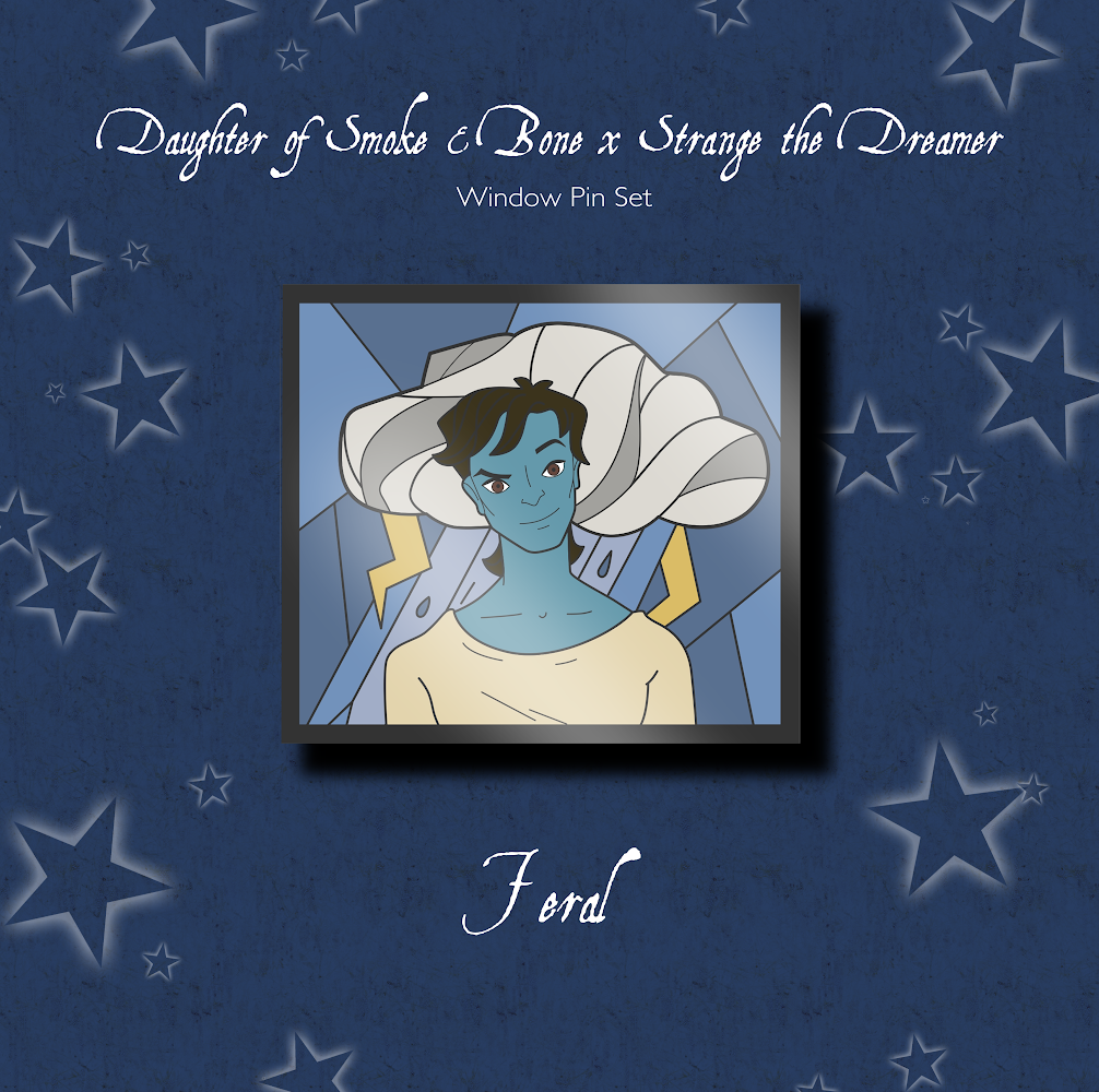 Collectable Stain Window Pin: Strange the Dreamer, Feral