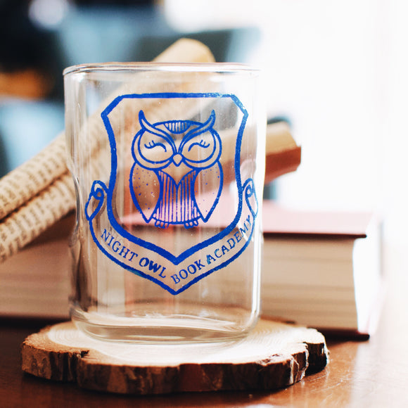 Set of two Night Owl drinking glasses - foxandwit