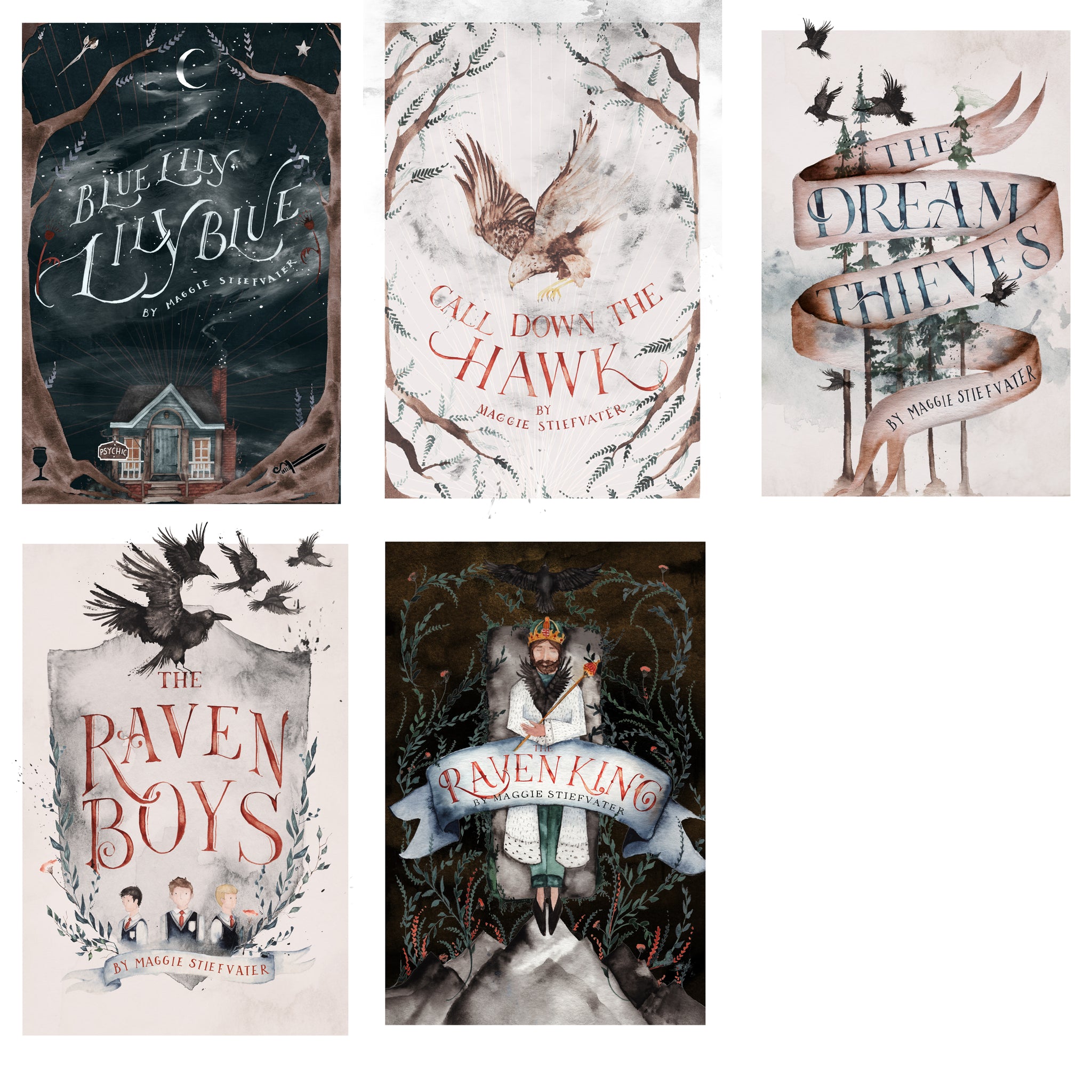 The raven cycle Bookish Box exclusive deals dust jackets